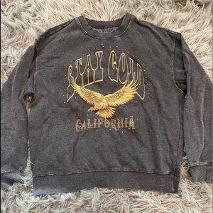 Zoe+Liv Grey Crewneck Size L